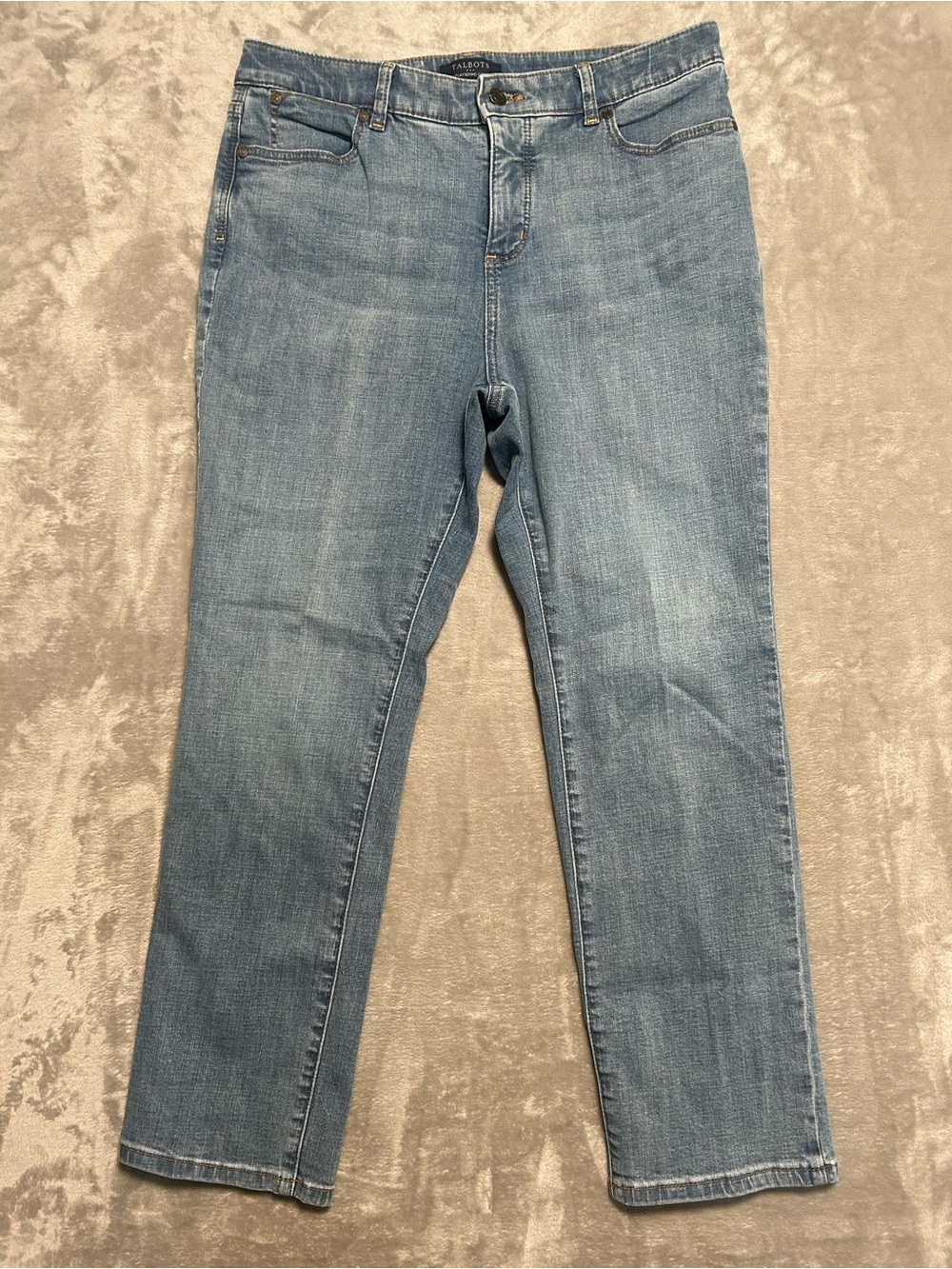 Talbots Simply Flattering High Waist Straight Curvy Jeans Women’s 14P